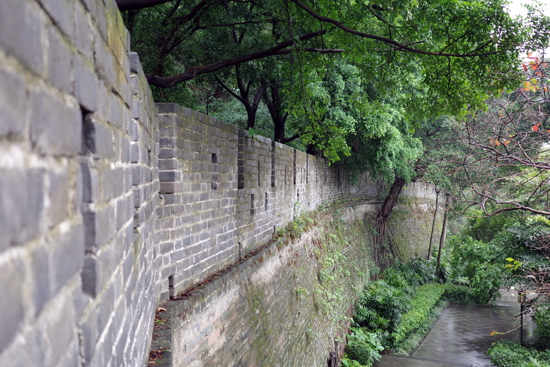 An old wall built 500 years ago during the Ming Dynasty